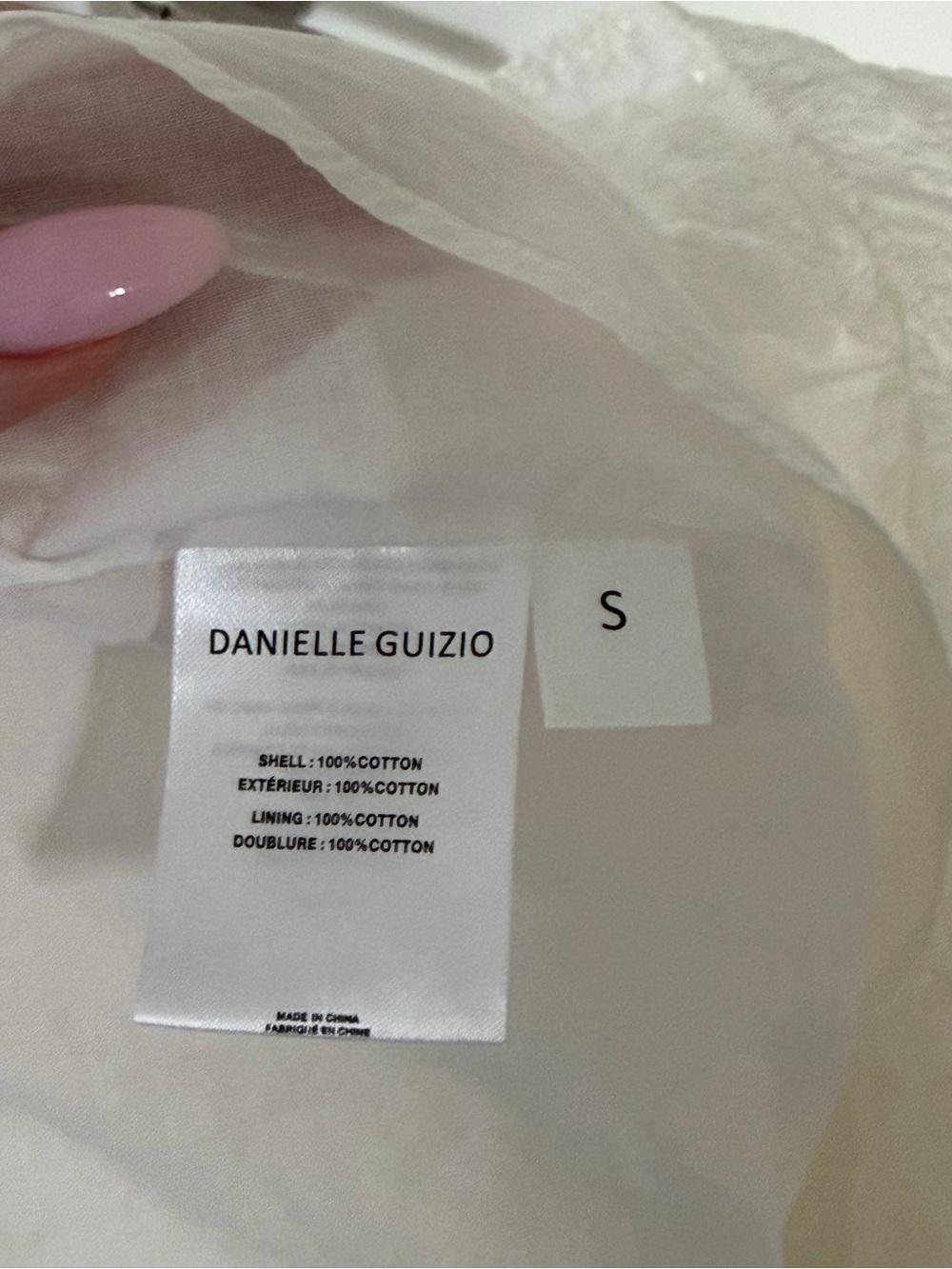 GUIZIO White Eyelet Lace-Up Ruffle Mini Dress - Picture 6 of 9
